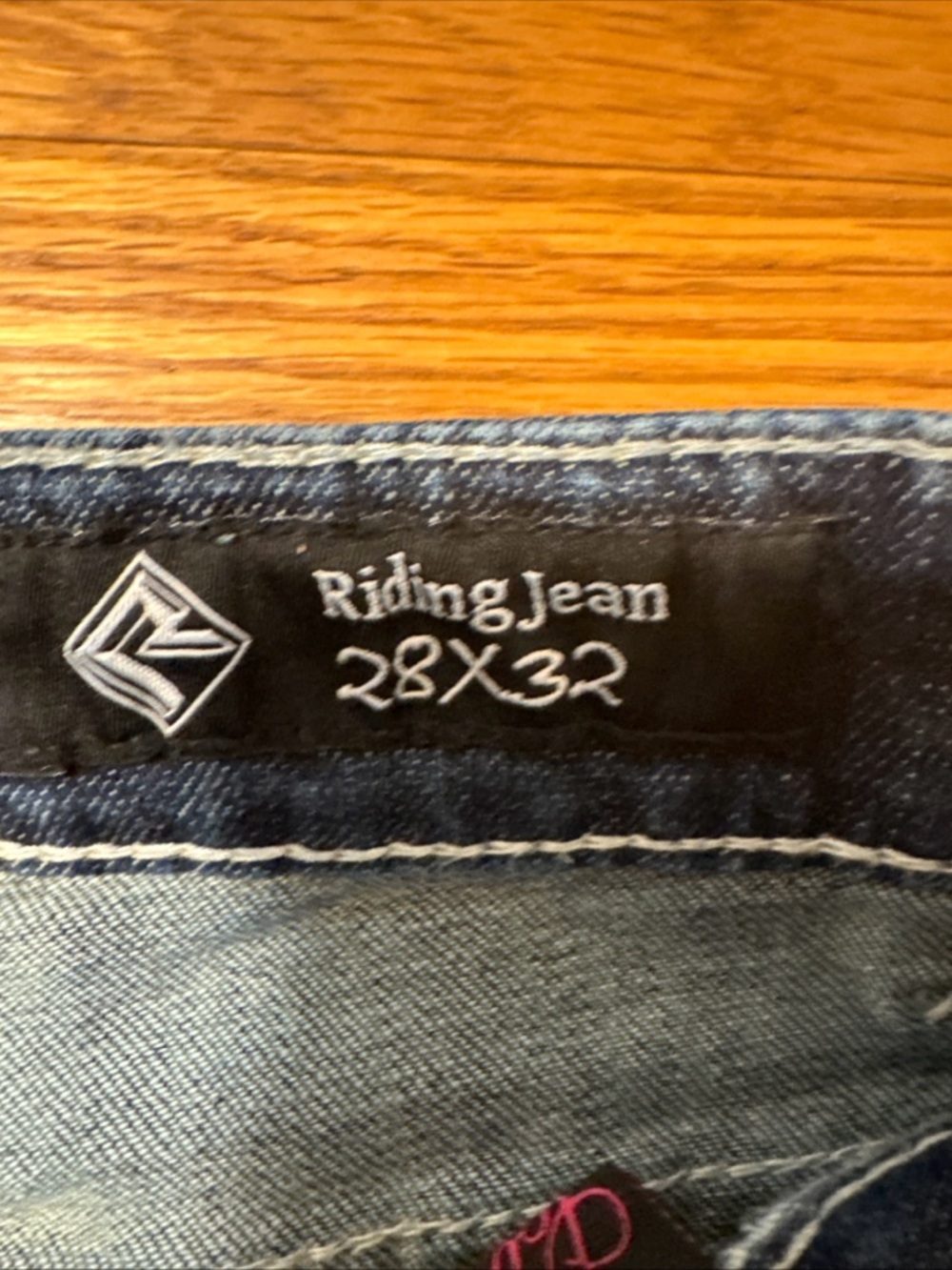 Rock & Roll Cowgirl Riding Jeans Womens Mid Rise Bootcut Dark Stone Wash Sz 28 - Picture 9 of 13